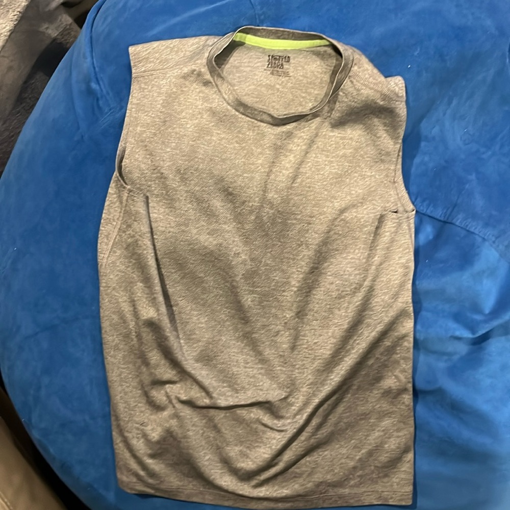 Girl athletic sleeveless top.